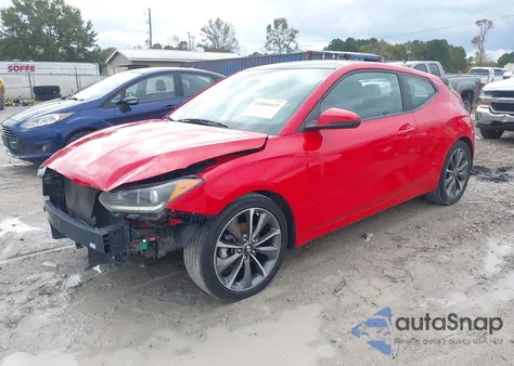 2019 Hyundai Veloster 2.0 Premium z USA, uszkodzony, nr VIN KMHTG6AF9KU001492
